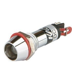 凯昆指示灯  Φ8mm铜壳LED 信号灯 KL0824G 24V绿色