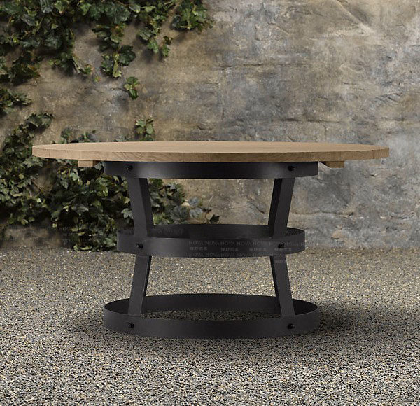 Iron end table solid wood leisure time Industry Coffee Tables Retro Restaurant tea table chair Fast table round tablein the Residential furniture , Categories , Tea table  category - from Buy2taobao.com to provide professional Taobao agent buy service