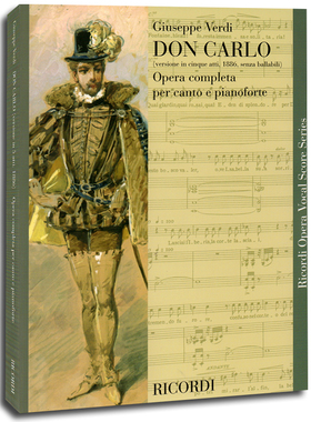 Don Carlo (5 Acts)Opera Completa per canto e pianoforte