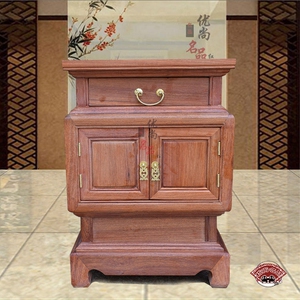新款缅甸花梨木花架柜 置物架 大果紫檀边几 角几 收纳柜 花架 小