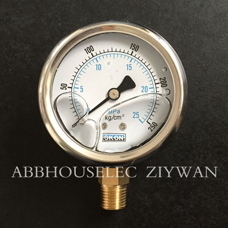 0-25MP挖掘机液压测试耐震压力表