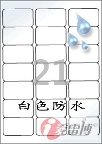 韩国爱雷博A4不干胶/激光打印机打印/白色防水标签CL237WP-100张