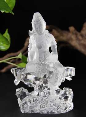 古法琉璃摆件 PT11817众宝观音  招财赐福 佛堂 寺庙客厅佛像摆件