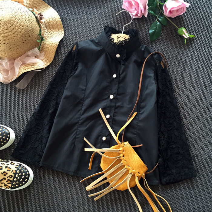 Chemise fille à manche longue - Ref 2087264 Image 1