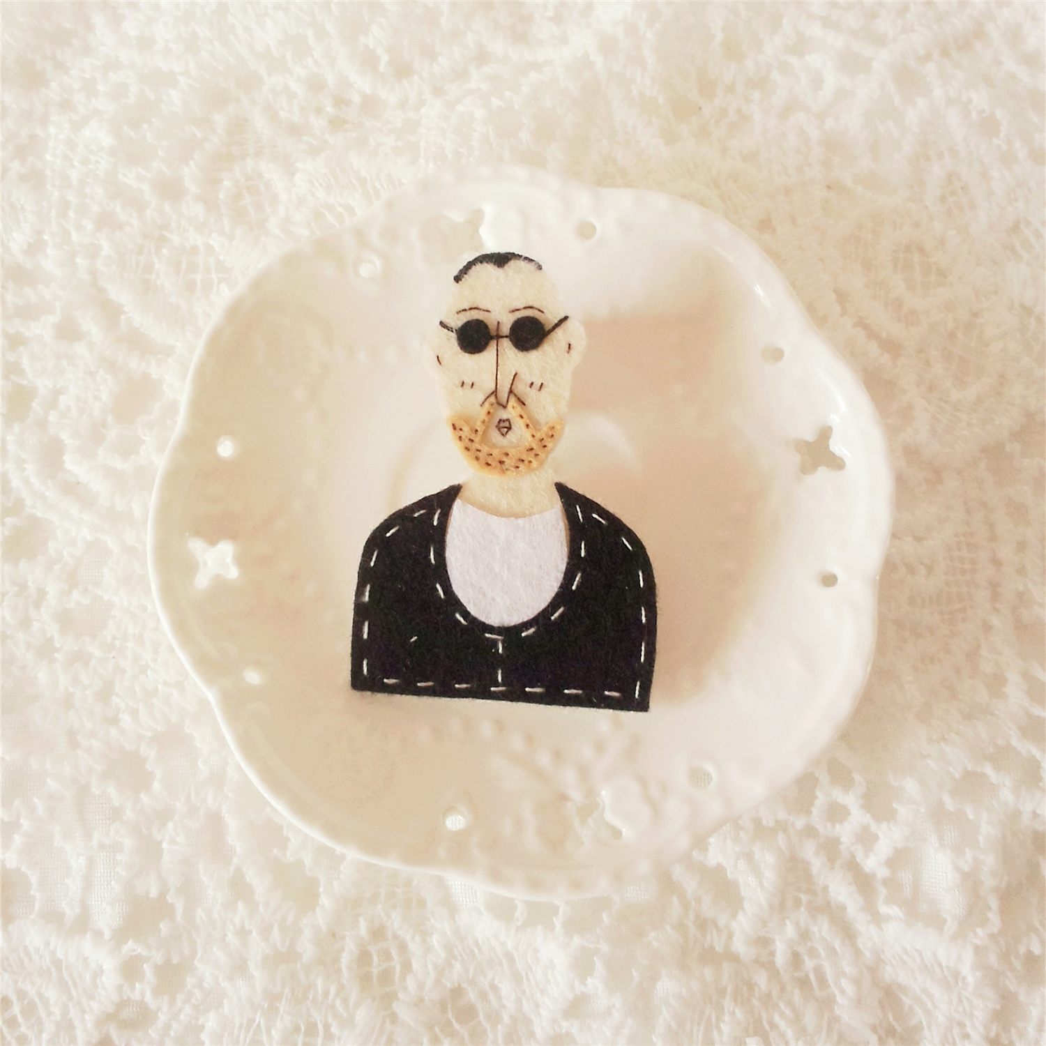 Broche Lovers en autre - Ref 1178169 Image 4