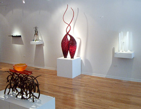 琉璃天堂鸟 KTV吹制艺术玻璃 酒店装饰品软装饰品特色工艺品