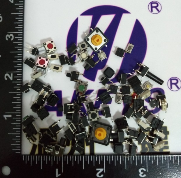 轻触开关包维修DIY 实验 常用各种高度4块55个电子产品