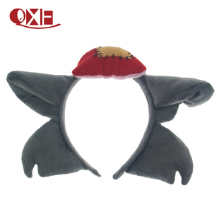 复活节演出道具成人儿童cosplay卡通动物头饰灰太狼红太狼头箍