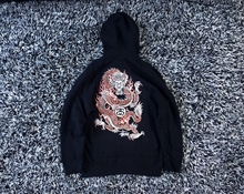 Stussy FIRE DRAGON火龙拉链帽衫卫衣女新款龙王开衫男黑色外套