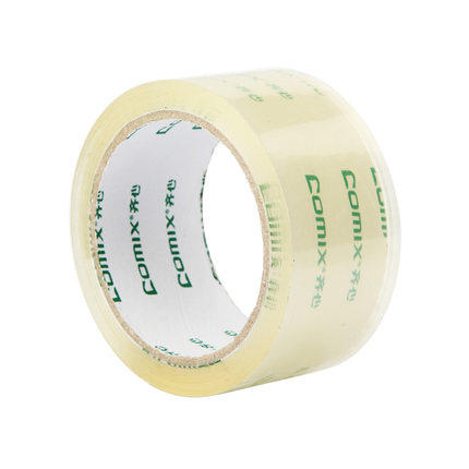 齐心透明封箱胶带