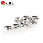 Cloud cover-stone series of Tibetan silver bead spacer concave face spacer gasket high-grade beads DIY accessories