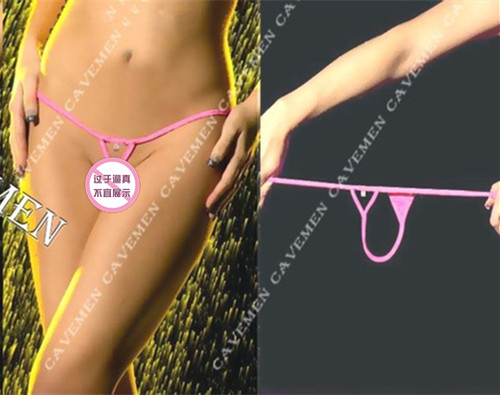 性感丁字裤户外超薄透明紧身裤