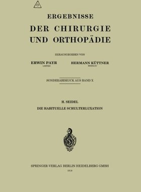 【预订】Die Habituelle Schulterluxation