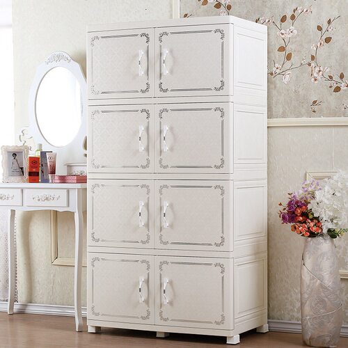 加厚欧式塑料婴儿储物收纳柜