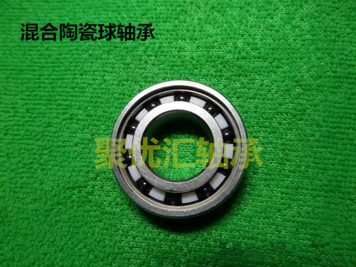 轴承配置：轴承钢内外圈+氮化硅陶瓷滚珠SIN4+尼龙保持架+胶盖防尘密封