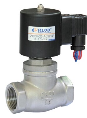 KLQD开灵气动蒸汽液用ZQDF-15 ZQDF-20 180度1.6MPA电磁阀