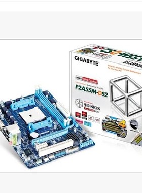 冲新技嘉F2A55M-DS2 全固A55 FM2主板 A65S全固版