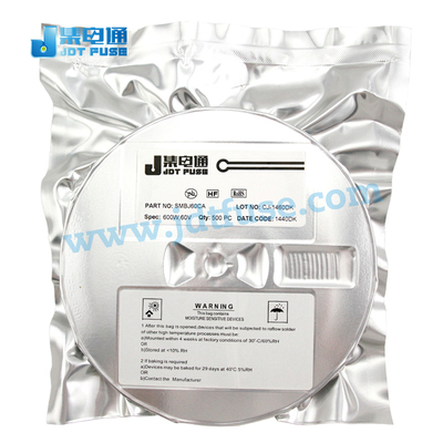 SMBJ60CA大芯片TVS瞬态抑制二极管600W60V贴片双向 二极管集电通