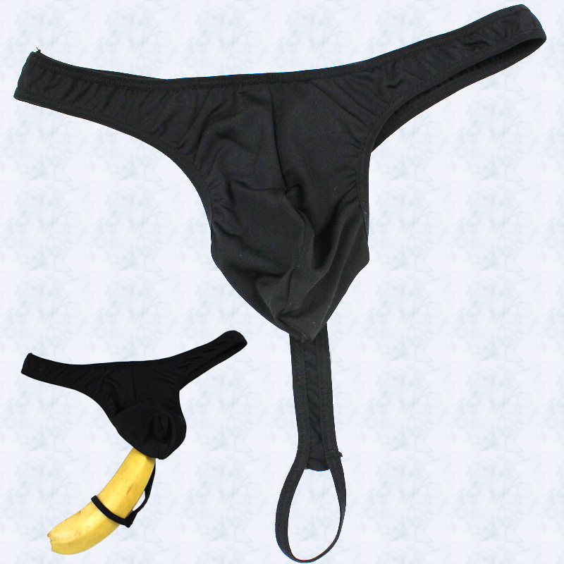 男士性感内裤圆孔吊挂套jj丁字裤t裤新奇特免脱裤头枪弹分离裤衩