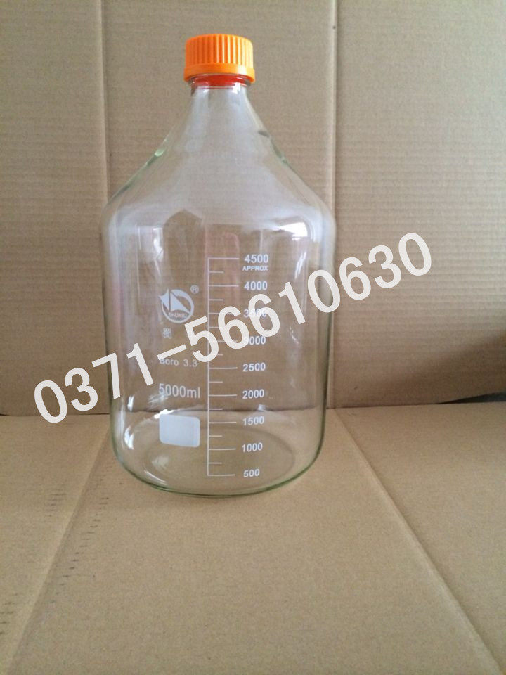 蜀牛蓝盖瓶血清瓶试剂瓶5000ml螺纹口小口瓶试剂瓶