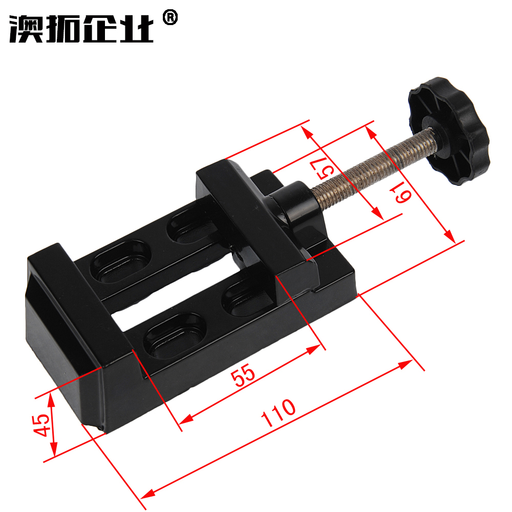 澳拓便携式小型台虎钳 迷你钳 桌虎钳 小型台钳 平口钳