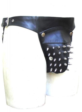 Jockstrap㊣英国代购 手作特别皮革斗士护身三角绷带Cosplay配件