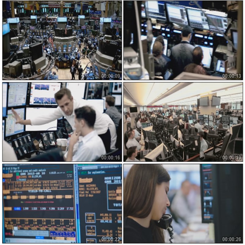银行金融经济商业证券所股市 投资理财 股票交易 实拍视频素材