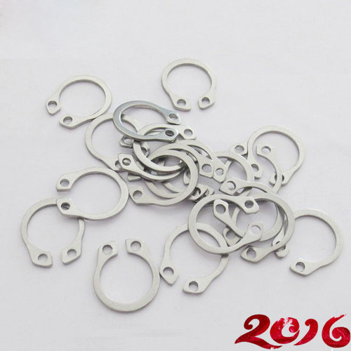 304不锈钢外轴挡圈 GB894.1C型卡轴用弹性挡圈 环卡Φ20~45 10只