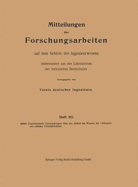 【预订】Experimentelle Untersuchungen Uber D...