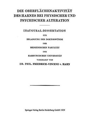 【预订】Die Oberflachenaktivitat Des Harnes ...