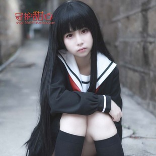 守护甜心假发100cm黑长直阎魔爱秋山澪 桔梗/八重雪cosplay假发