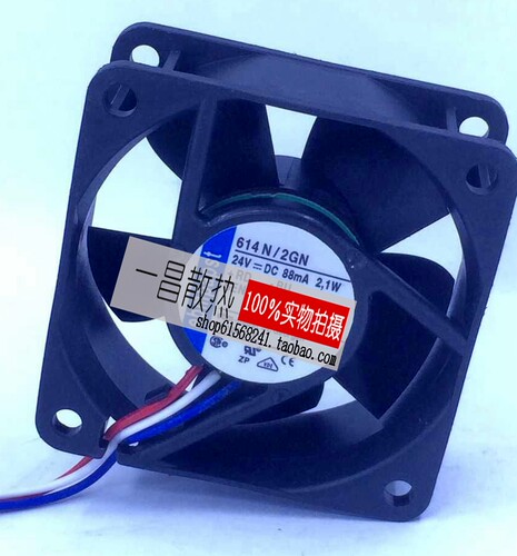 全新原装德国ebmPAPST TYP614N/2GH 6025/6CM 24V 2.1W变频器风扇