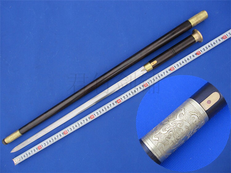 龙泉剑圆头铜头包铜花纹钢黑檀木手杖拐杖剑老人剑登山剑未开刃在类目 特色手工艺, 地区民间特色手工艺, 刀剑相关, 刀剑中 - 来自Buy2taobao.com提供专业的淘宝代购服务