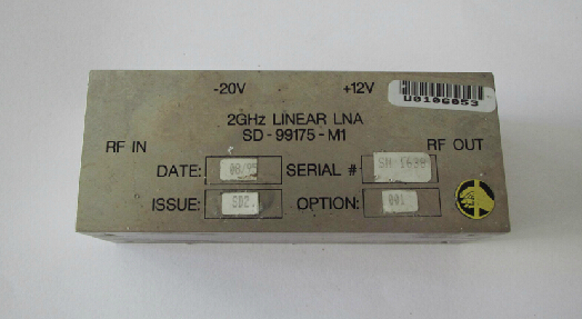SD-99175-M1 1.4-2.3GHz 增益27dB +12 -20VRF射频微波线性放大器