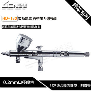 High-grade fine inkjet artist HD-180/181 double-motion external pen body adjustable air pressure pressure pressure