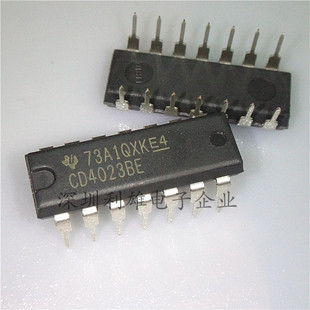 现货 CD4023BE 直插 DIP-14  3输入与非门  全新原装