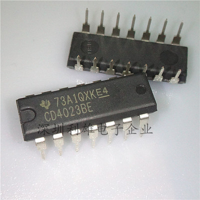 现货 CD4023BE 直插 DIP-14  3输入与非门  全新原装