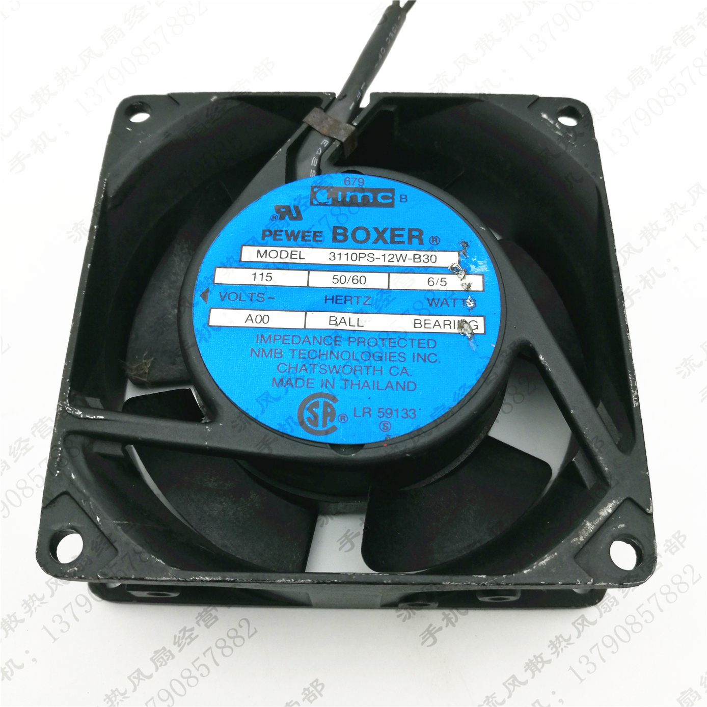 原装IMC BOXER 3110PS-12W-B30 AC115V 6/5W 8025 铝框散热风扇