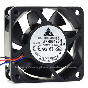 正品台达 6025 AFB0612SH 12V 0.32A 6CM/厘米 PWM温控大风量风扇
