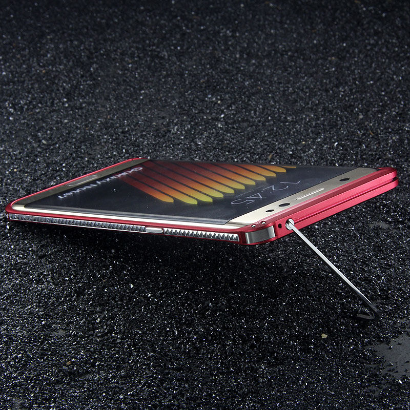 iMatch Slim Light Aluminum Metal Shockproof Bumper with Kickstand for Samsung Galaxy Note 7 N9300