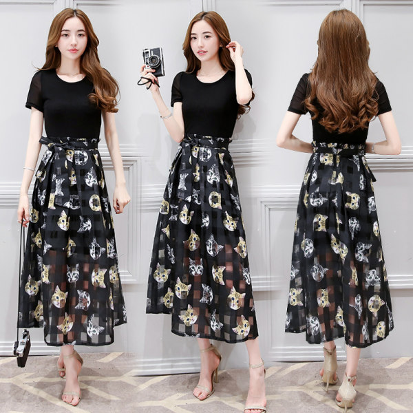 萌淑女 连衣裙+欧根纱印花半身裙两件套 聚划算+优惠券折后¥99包邮(¥119-20) 萌淑女 连衣裙+欧根纱印花半身裙两件套 聚划算+优惠券折后¥99包邮(¥119-20)