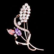 Ho beautiful upscale female flower Crystal brooch brooch pin jewelry decorative clasp with decorative scarf buckle shoulder buckle