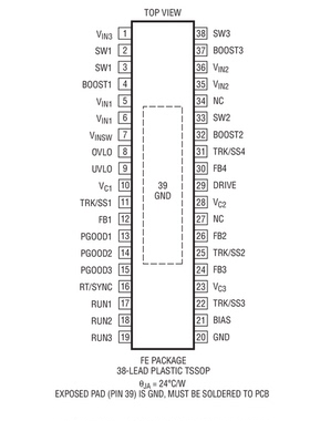 进口原装 LT3507AEFE LT3507AIFE LT3507AHFE LT3507A TSSOP现货