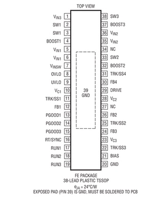 进口原装 LT3507AEFE LT3507AIFE LT3507AHFE LT3507A TSSOP现货