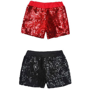 DS演出舞台服装街舞爵士舞夜店女歌手包臀闪闪亮片打底裤短裤热裤