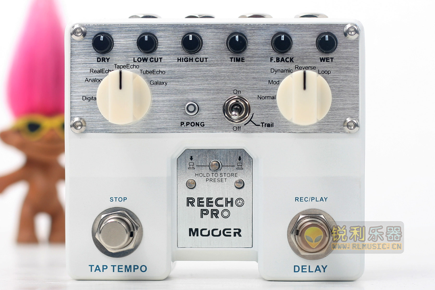 Mooer Reecho Pro 魔耳双踏板专业数字延时效果器 电吉他单块