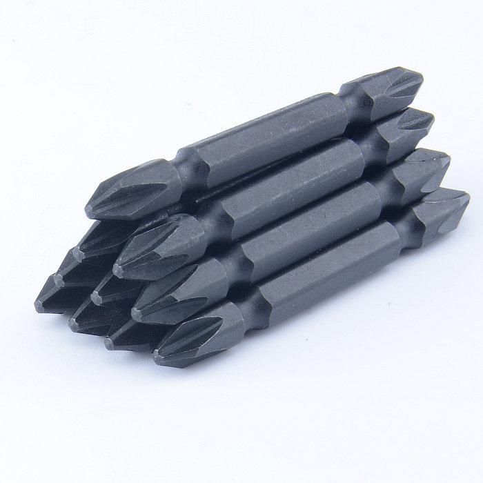 mũi khoan gạch men Máy thổi khí hình chữ thập hai đầu chất liệu S2 màu đen PH2 có từ tính 65/100MM mũi khoan đá hoa cương mũi khoan kim cương