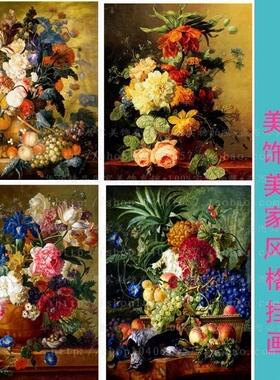 新古典风素材客厅卧室装饰画定制
