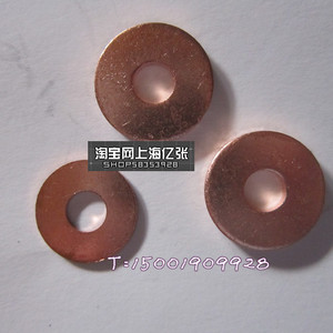 紫铜垫片加大平垫加厚垫圈M6*10 12 14 6*16M6*18外径*厚1.5 2m
