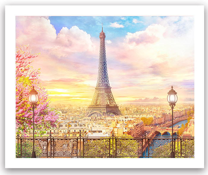 现货包邮 3d-jp 塑料/塑胶平面拼图 风景 浪漫巴黎 500片